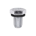 M12-1.25 Oil Drain Plug with Gasket Single Oversize, Zinc