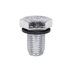 M12-1.25 Oil Drain Plug with Gasket Single Oversize, Zinc