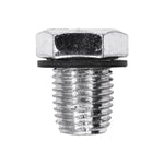 M14-1.5 Oil Drain Plug with Gasket Single Oversize, Zinc