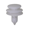 8.5mmx14mm White Nylon Triple Head Door Trim Panel Christmas Tree Retainer, 18mm Head