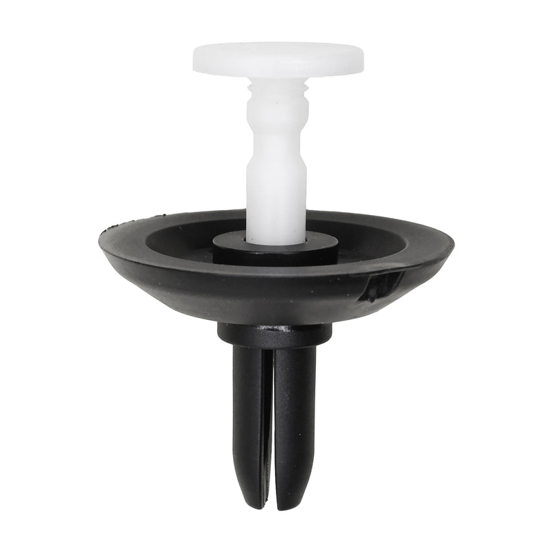 8mmx20mm Black & White Front Bumper Fascia Retainer, 34mm Head