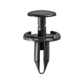 6mmx16mm Black Nylon Push-Type Retainer, 17mm Head