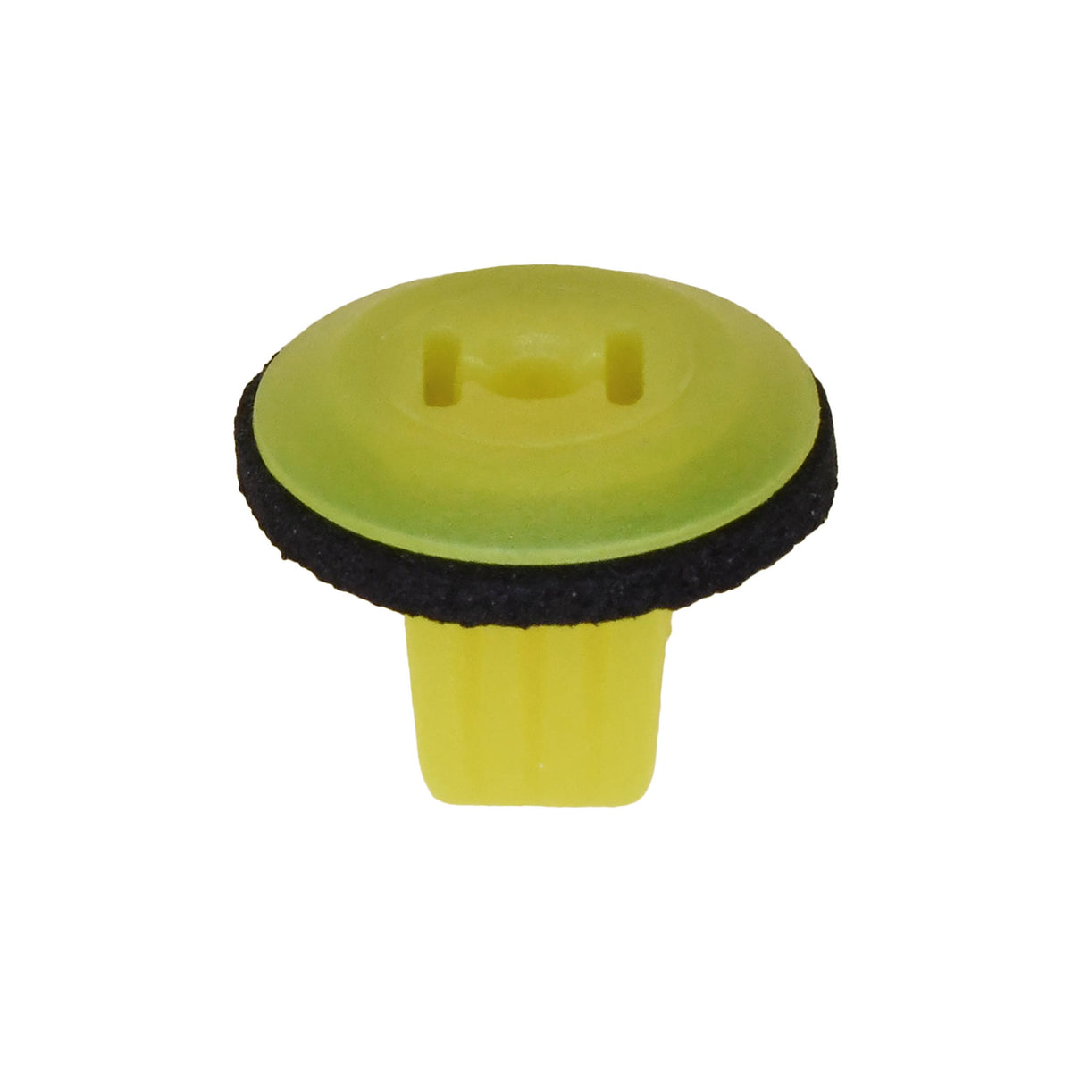 #6 Yellow Nylon Screw Grommet with Gasket, 7mm Square Hole, 14mm Head