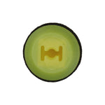 #6 Yellow Nylon Screw Grommet with Gasket, 7mm Square Hole, 14mm Head