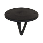 3/8"x3/4" Black Nylon Single Head Hood Insulation Christmas Tree Retainer, 1-3/16" Head