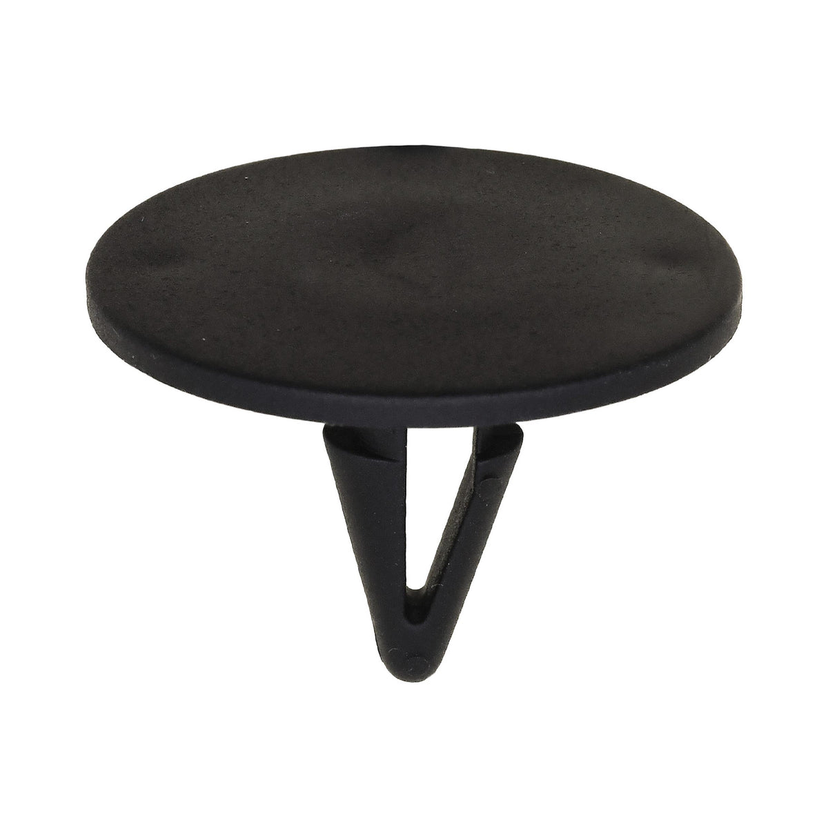 3/8"x3/4" Black Nylon Single Head Hood Insulation Christmas Tree Retainer, 1-3/16" Head