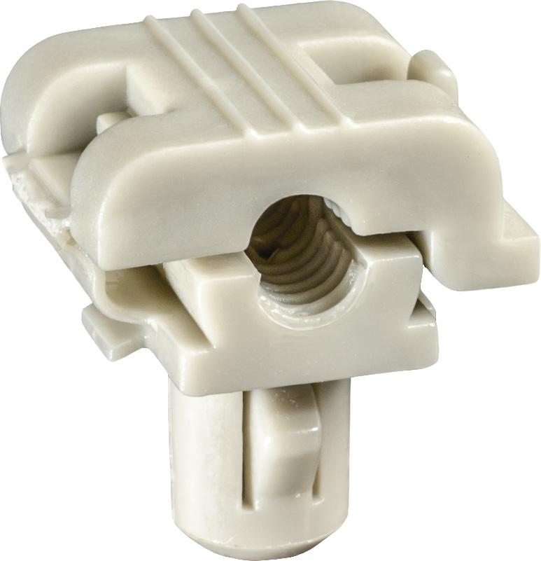 5/32" Gray Nylon Door Lock Clip Size