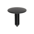 7/32"x11/16" Black Nylon Single Head Trim Panel Christmas Tree Retainer, 3/4" Head
