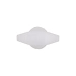 6mmx10mm White Nylon Double Head Weatherstrip Christmas Tree Retainer, 5x15M Bottom Head Diam