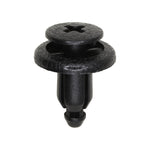 6mmx8mm Black Screw-Type Door Trm Panel Retainer with Open End, 14mm Head