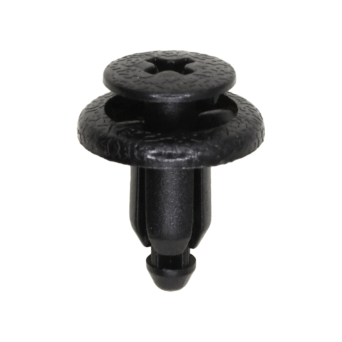 6mmx8mm Black Screw-Type Door Trm Panel Retainer with Open End, 14mm Head