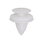 13mm White Nylon Triple Head Trim Panel Christmas Tree Retainer, 17mm Head
