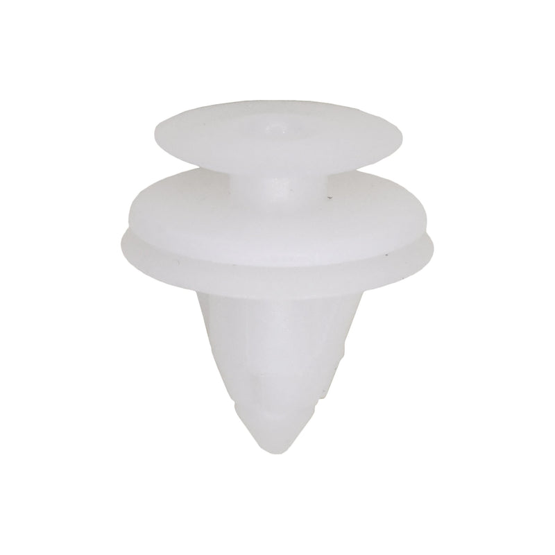 13mm White Nylon Triple Head Trim Panel Christmas Tree Retainer, 17mm Head