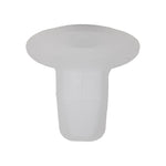 9mm Squarex15mm White Nylon Fender Lining Grommet, 18mm Head