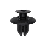 8mmx10mm Black Screw-Type Stone Guard Retainer with Open End, 18mm Head