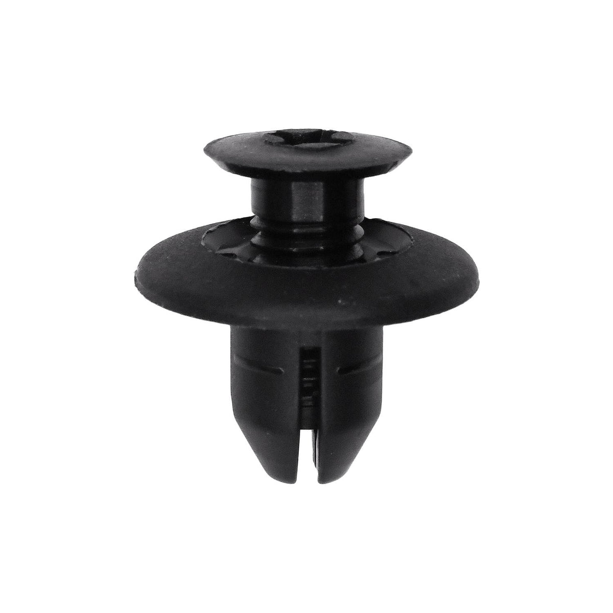 8mmx10mm Black Screw-Type Stone Guard Retainer with Open End, 18mm Head