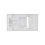 White Nylon Door Belt Molding Clip