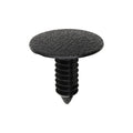 8mmx24mm Black Nylon Single Head Kick Plate Christmas Tree Retainer, 25mm Head