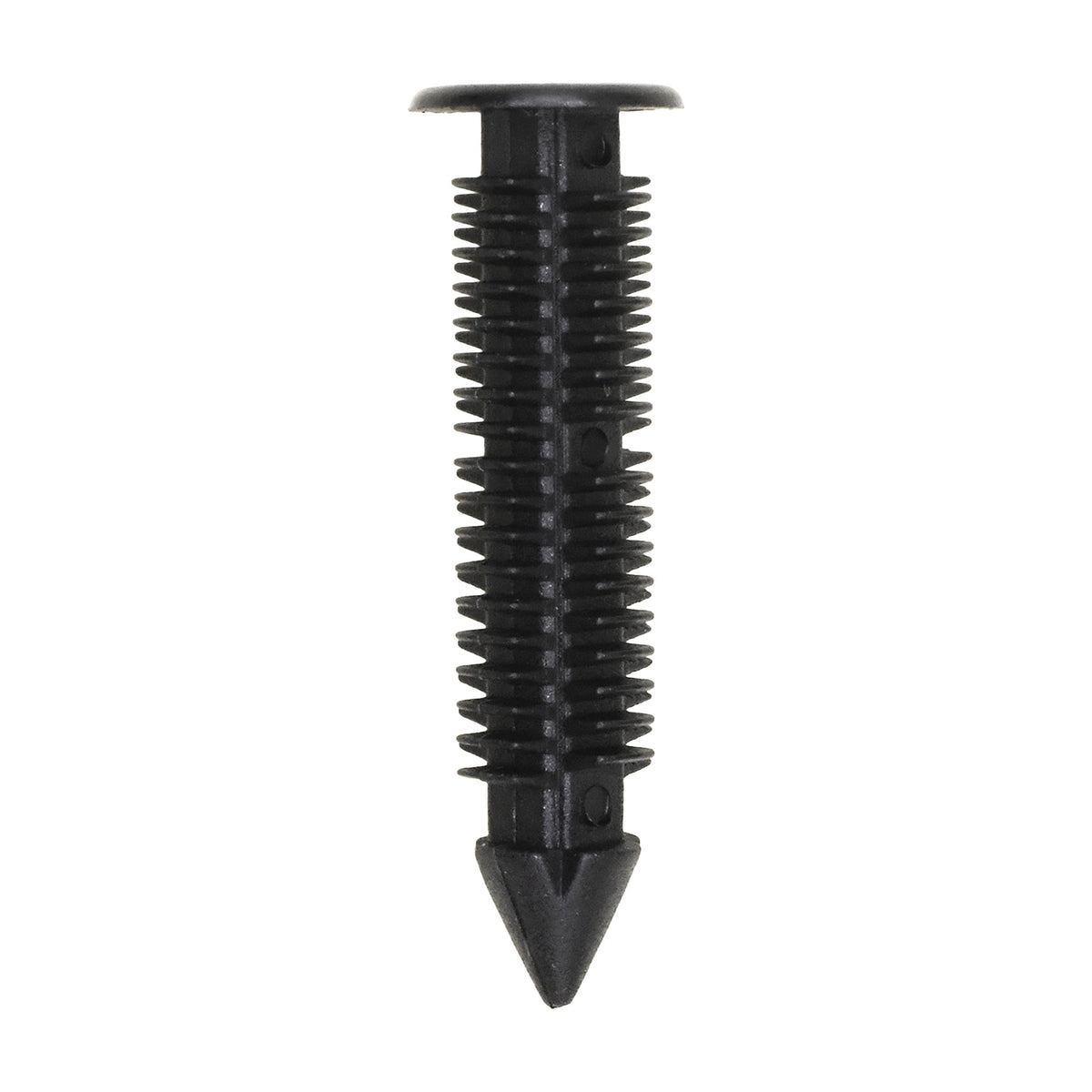 5/16"x1-5/16" Black Nylon Single Head Bumper Cover Christmas Tree Retainer Replacement, 13/32" Head