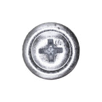 #8x1-1/4" Phillips Truss Head Washer Teks, Type 2 Self-Drilling Tek, 7/16" Washer, Zinc