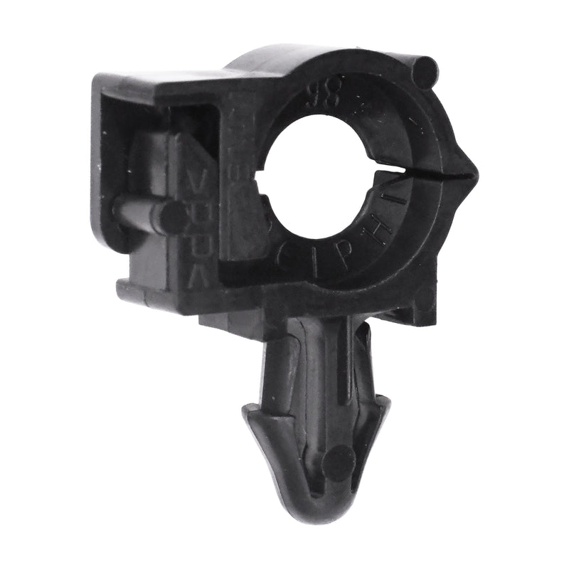 1/4" Black Nylon Wire Loom Routing Clip, 3/8"