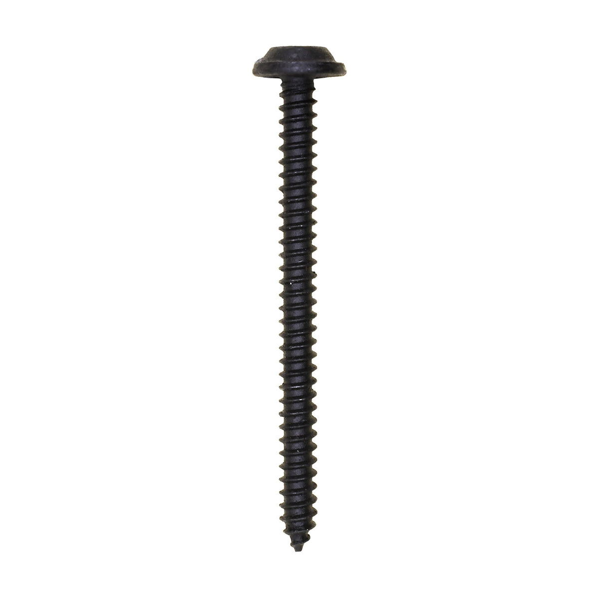 #8x2" Phillips Truss Head Flat Washer Tapping Screw, Type A/AB, Black E-Coat