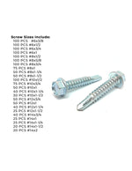 Unslotted Hex Washer Head Self Drilling Screws - 1465 PCS