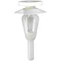 8mmx24mm White Nylon Triple Head Door Molding Christmas Tree Retainer, 16mm Head