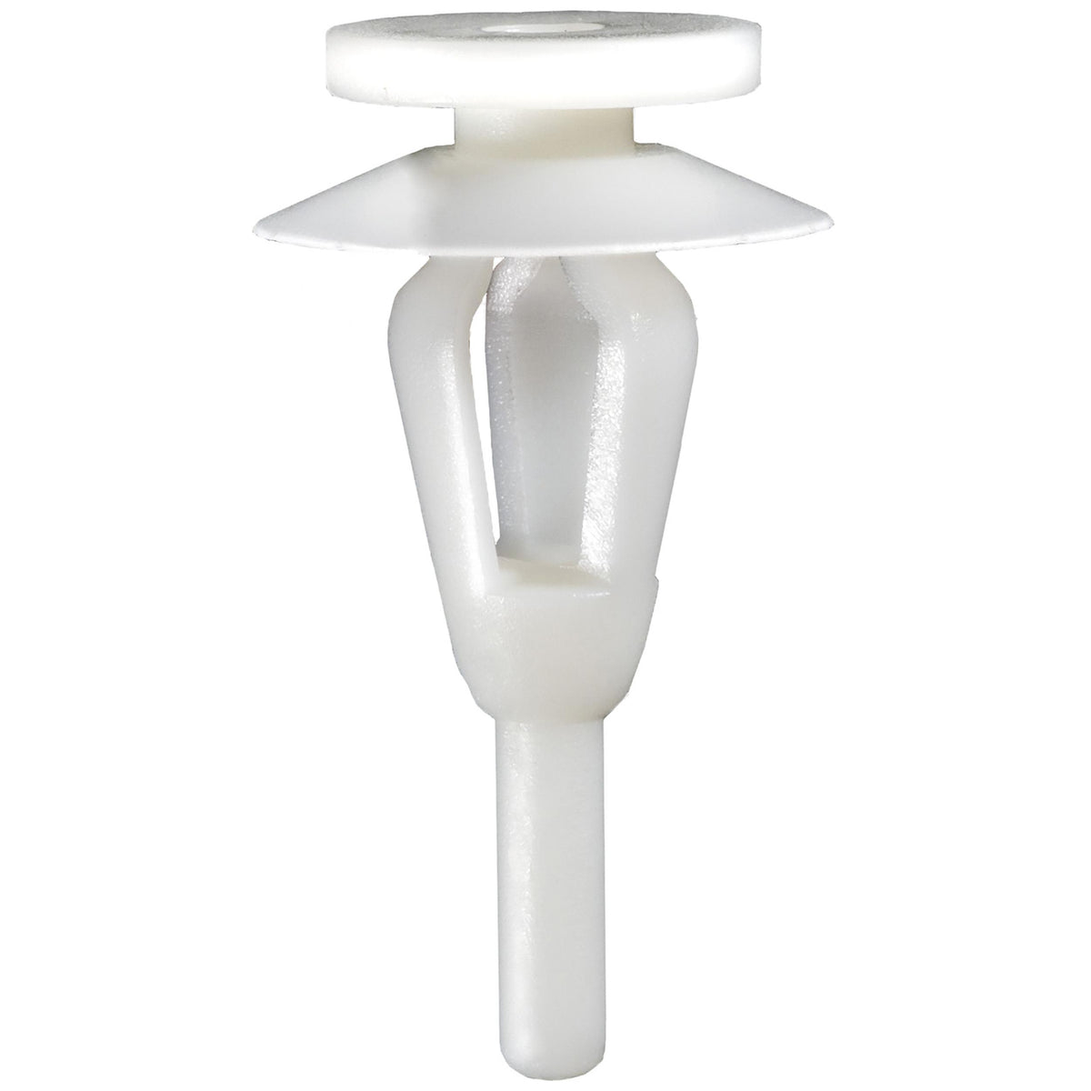 8mmx24mm White Nylon Triple Head Door Molding Christmas Tree Retainer, 16mm Head