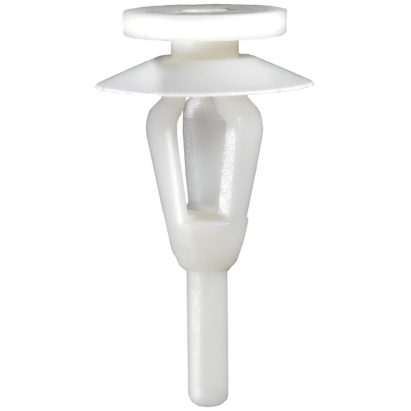 8mmx24mm White Nylon Triple Head Door Molding Christmas Tree Retainer, 16mm Head
