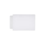 7/16"x19/32" White Nylon Rocker Panel Clip Head Size, 3/4"x1-1/16" Head