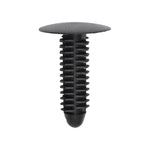 5/16"x1-1/16" Black Nylon Single Head Wiring Harness And Headliner Christmas Tree Retainer, 3/4" Head