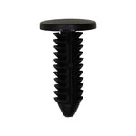 7/32"x11/16" Black Nylon Single Head Trim Panel Christmas Tree Retainer, 7/16" Head
