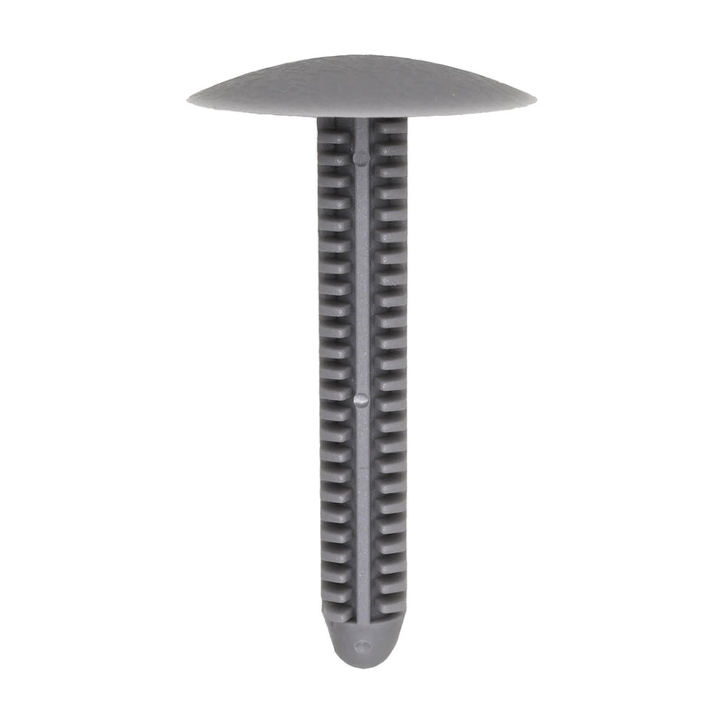 5/16"x1-3/4" Medium Graphite Nylon Single Head Trim And Garnish Christmas Tree Retainer Med, 1" Head