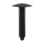 5/16"x1-3/4" Black Nylon Single Head Trim And Garnish Christmas Tree Retainer, 1" Head