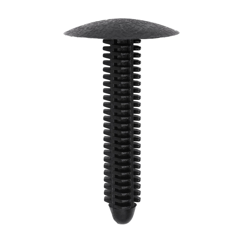 5/16"x1-3/4" Black Nylon Single Head Trim And Garnish Christmas Tree Retainer, 1" Head