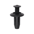 8mmx18mm Black Santoprene Rubber Screw-Type Bumper Retainer with Closed End, 18mm Head