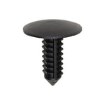 15/64"x9/32"x3/4" Black Nylon Single Head Trim Panel Christmas Tree Retainer, 23/32" Head