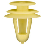 9.5mmx13mm Yellow Nylon Triple Head Door Trim Christmas Tree Retainer Overall, 18mm Head