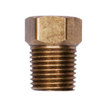 1/8" Brass Threaded Sleeve Double Compression Male Connector Npt Threads, Double to Pipe - Straight, Male