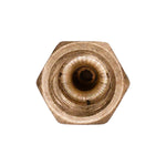 1/8" Brass Threaded Sleeve Double Compression Male Connector Npt Threads, Double to Pipe - Straight, Male