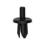 9mmx14mm Black Push-Type Rocker Panel Retainer with Open End, 16mm Head
