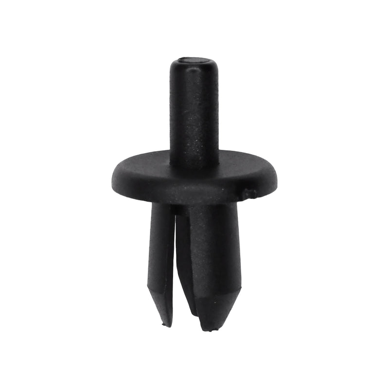 9mmx14mm Black Push-Type Rocker Panel Retainer with Open End, 16mm Head