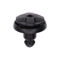 8mmx8mm Black Screw-Type Retainer with Open End, 20mm Head