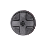 8mmx8mm Black Screw-Type Retainer with Open End, 20mm Head