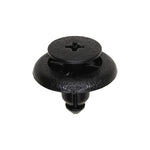 7mmx8mm Black Screw-Type Retainer with Open End, 20mm Head, Phillips