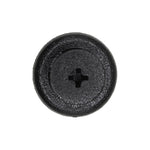 7mmx8mm Black Screw-Type Retainer with Open End, 20mm Head, Phillips