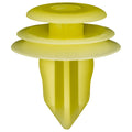 9mmx9mmx14mm Yellow Nylon Triple Head Garnish Christmas Tree Retainer, 18mm Head