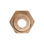 1/8" Brass Threaded Sleeve Double Compression Male Connector Npt Threads, 1/4"