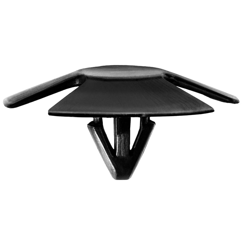 8mmx12mm Black Nylon Single Head Hood Insulation Christmas Tree Retainer, 30mm Head